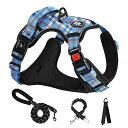 NESTROAD 犬 ハーネス 犬用胴輪 調節可能 夜間反射 小型犬/中型犬/大型犬 通気性 メッシュ 歩行補助 散歩 しつけ用 軽量 安全 おしゃれ 引っ張り...