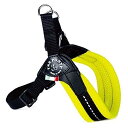 Tre Ponti (トレポンティ)Fibbia adjustable type SOFT MESH フィッビア ソフトメッシュ 調節可能 クッション性 通気性良し ハーネス 犬用 (LTP123) (4号, イエ ロー)