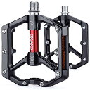 CXWXC 自転車 ペダル フラットペダル ロードバイク/クロスバイク/mtbなど用 リフレクター付 アルミ製(CX-930_RD)