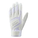 ゼット(ZETT) バッティンググローブ 両手用 高校生ルール対応 ホワイト(1100) Mサイズ(24~25cm) BG578HS(4)