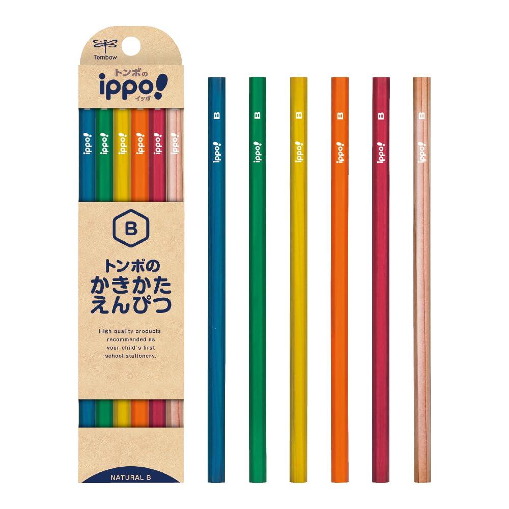 トンボ(Tombow) 鉛筆 ippo! かきかたえんぴつ B ナチュラル KB-KNN04-B