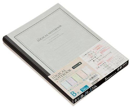 ナカバヤシ ロジカルノート B5 B罫 5冊パック クラシック ノ-B507B-5P