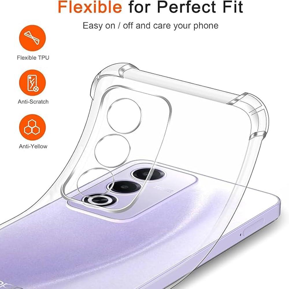 【Moahsiuny】For OPPO A3 5G ケース オッポ A3 5G ソフトケース 保護カバー クリア 透明 薄型 耐衝撃 軽量 TPU素材