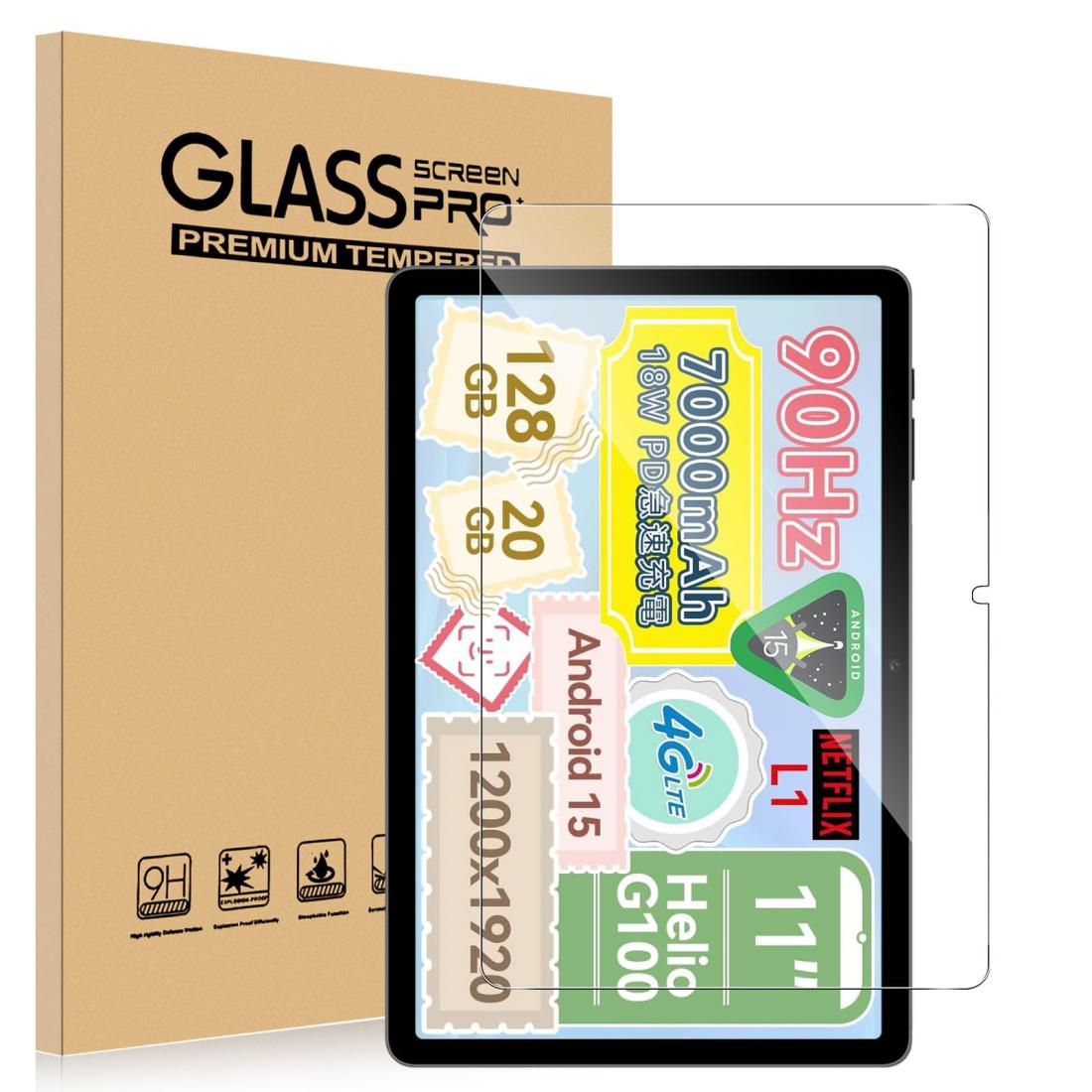 For BNCF Bpad 11 フィルム 強化ガラス 保護フィルム 指紋防止 9H硬度 BNCF Bpad 11インチ 対応 salywi..