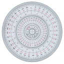 ウチダ 全円分度器 18cm 1-822-0002