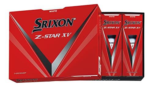 DUNLOP ダンロップゴルフボール SRIXON Z-STAR XV 2023年モデル 1ダース(12個入り) ホワイト