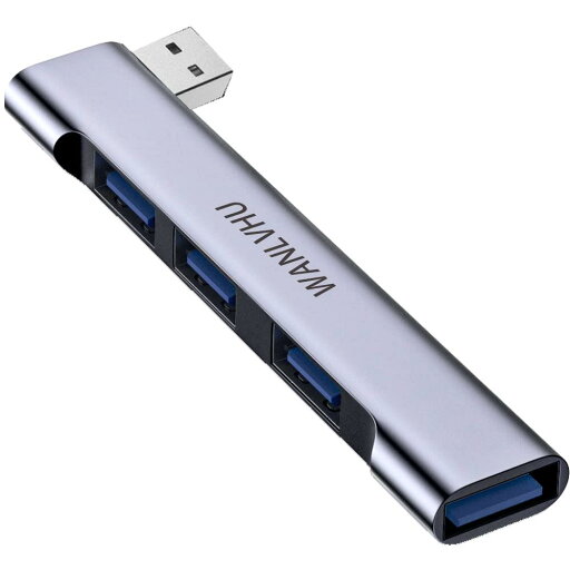 ノートパソコン4ポート用USBハブ ポータブルUSB 3.0ハブ USBスプリッター USBマルチポートアダプターエクスパンダー MacBook Air/Pro、ノートパソコン、PC、キーボード、フラッシュドライブ、モバイルHDD用(左用USBハブ) ノートパソコン4ポート用USBハブ ポータブルUSB 3.0ハブ USBスプリッター USBマルチポートアダプターエクスパンダー MacBook Air/Pro、ノートパソコン、PC、キーボード、フラッシュドライブ、モバイルHDD用(左用USBハブ)