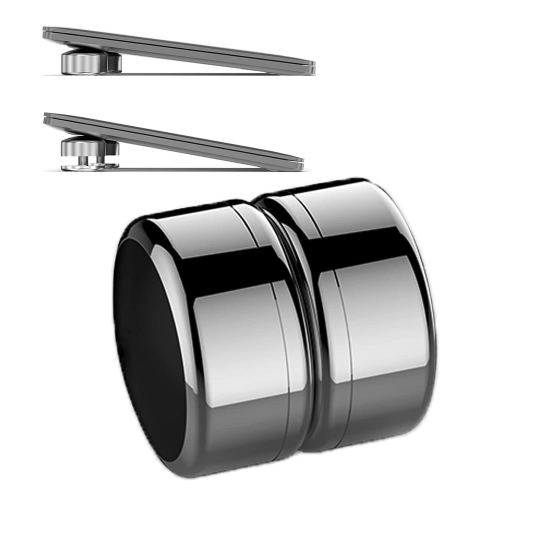 AIYUJIWU ノートパソコン スタンド ノートPCスタンド ノートパソコンホルダー アルミニウム製 macbook PCスタンド 人間 工学 磁気 フットヒート アルミ合金製 耐久性 冷却 放熱 軽量 滑り止め 持ち運びに便利 (グレー)