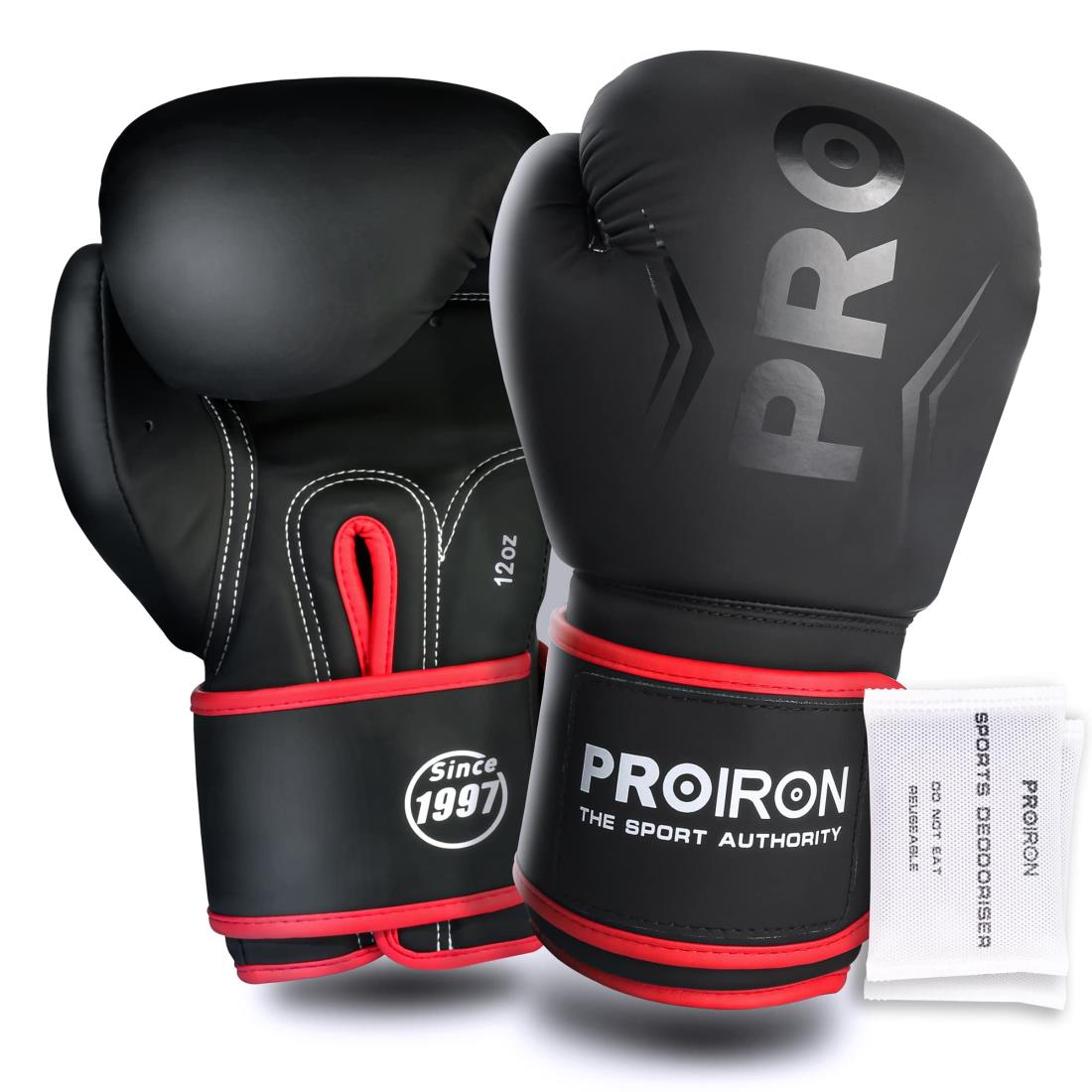 PROIRON ボクシンググローブ 12oz ボクシング用グローブ パンチンググローブ 厚く 耐久性があり 快適 boxing gloves メンテナンスバッグ付き 1年間の
