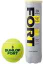 ダンロップ(DUNLOP) 硬式 テニスボール フォート プレッシャーライズド 4球入り DFCPEYLPT4 イエ ロー