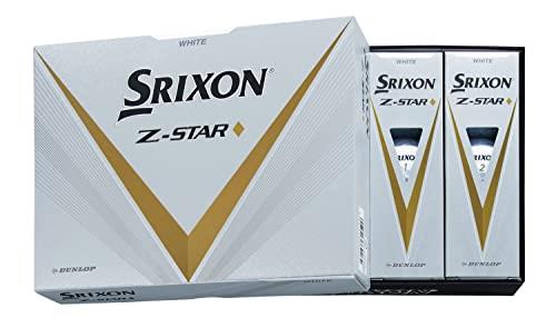 DUNLOP ダンロップゴルフボール SRIXON Z-STAR ダイアモンド 2023年モデル 1ダース(12個入り) ホワイト