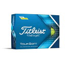 タイトリスト TOUR SOFT ゴルフボール ユニセ ックス T4113S-J イエ ロー