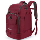 Unigear スノーボード バックパック スキー ブーツバッグ 大型 スキーヘルメット バッグ 大容量 50L 3色 (レッド)