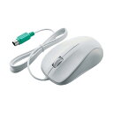 エレコム マウス 有線 Mサイズ 3ボタン PS2 光学式 ホワイト ROHS指令準拠 M-K6P2RWH/RS