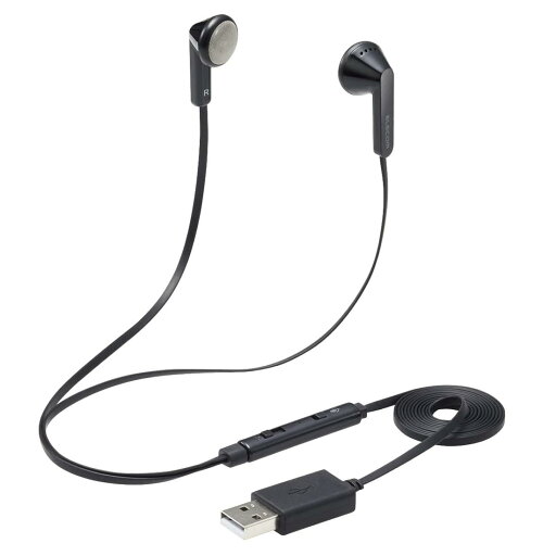 エレコム ヘッドセット 有線 イヤホンマイク USB接続 ステレオ ブラック HS-EP19UBK エレコム ヘッドセット 有線 イヤホンマイク USB接続 ステレオ ブラック HS-EP19UBK