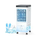 【ネット限定】冷風機 冷風扇【2025新版 ・12.5L大容量水タンク・一台多役】強力 クーラー人気 スポットクーラー 強力送風 上部給水 風量3段階 自動首振り タッチ操作 リモコン遠隔操作 左右上下風向調節 水不足提示 タイマー機能 扇風機 冷風ファン 節電 熱中症対策