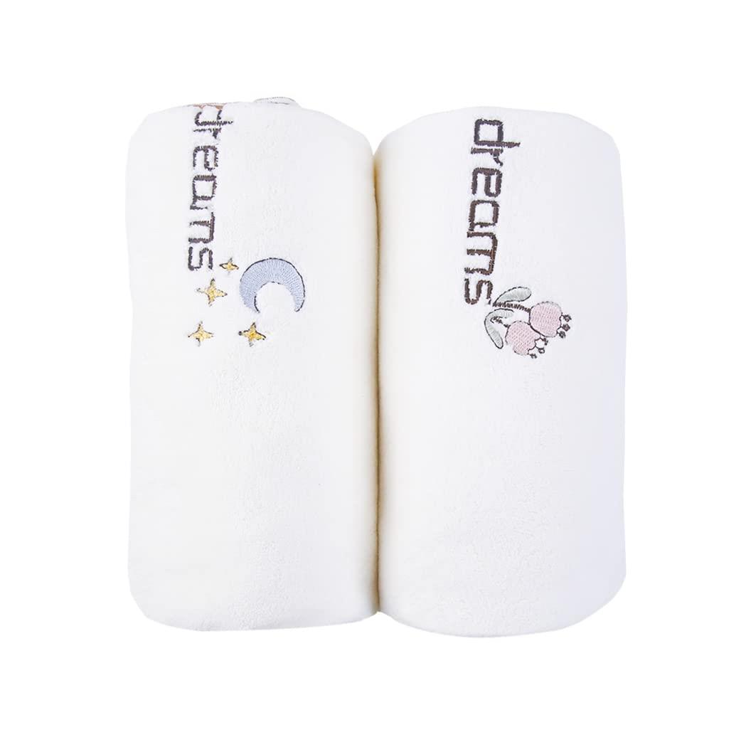 MOMSMENU タオルケット赤ちゃん お昼寝 柔らかく 110cmX110cm ベビーバスタオル ふわふわでかわいい ブ..