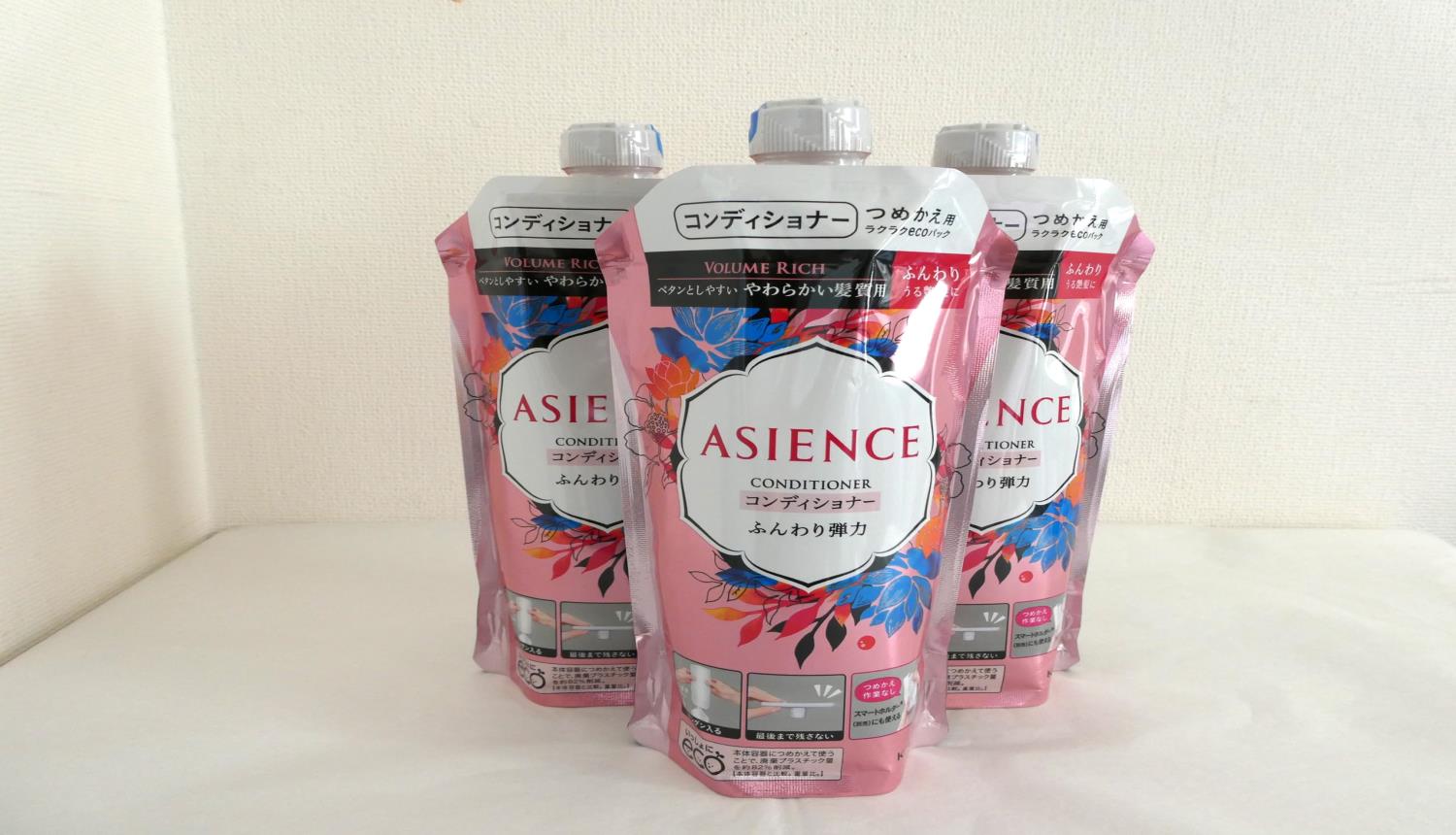 【3個セット】 アジエンス コンディショナー ふんわり弾力タイプ つめかえ 340ml × 3個