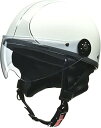 リード工業 バイク用ハーフヘルメット O-ONE(オワン) ホワイト/シルバー - Free Size