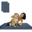 TiTiSNUGYペット用おしっこマット ペットマット 大型犬トイレシート 2枚セット140x90cm 下敷きマット 四重構造 超吸収 防水 漏れ防止 速乾 丸ごと洗える 消臭 大判サイズ 多頭飼いに最適 介護 犬・猫 犬用 ペットシーツ ブルーエッジデザイン 滑り止め おしっこパッド 繰り返
