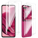 For Motorola Razr 60 Ultra フィルム(2枚)+背面フィルム(2枚) Mosasa 非ガラスTPU素材 3D設計 反射防止 浮き防止 指紋防止 指紋認証対応 キズ修復 保護
