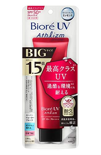 ビオレ UV アスリズム 【大容量】 スキンプロテクト エッセンス 105g (通常品の1.5倍) 日焼け止め SPF50+ / PA++++ 40℃・湿度75% の過酷な環境にも耐えるUV 105グラム (x 1)
