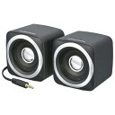 オーム(OHM) 電機AudioComm ミニスピーカー パッシブタイプ ヘッドホン端子接続 ステレオスピーカー ASP-150N 03-2042(2)