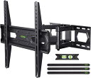 USX MOUNT 壁掛けテレビ 金具 32-70インチ対応 フルモーション式 テレビ壁掛け金具 耐荷重50kg tv壁掛け金具 テレビアーム テレビかべかけ金具 LCD LED 液晶テレビ 用前後&左右&上下多角度調節 最大 VESA 400x400mm(2)