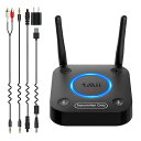 1Mii 5.2 Bluetooth トランスミッター テレビ オーディオ 送信機 ブルートゥ ース ワイヤレス 光デジタル 同軸 coaxial 3.5mm AUX RCA 接続をサポート 2台同時接続 aptx HD aptx LL 低遅延 tv CDプレーヤー パソコン ps4 から ぶるーとぅーす イヤホン スピーカー ヘッドホン