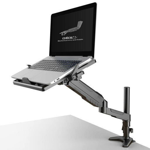 ロボロビン ノートパソコンアーム 安定性UPトレイ付き 11-17インチ対応 高さ12~60cm 多角度調整 ガススプリング式 広く可動域 グロメット式&クランプ式 モニターアーム 360度回転 15-27インチモニター対応 ノートPCスタンド アーム ディスプレイアーム ケーブル収納 耐荷重1 ロボロビン ノートパソコンアーム 安定性UPトレイ付き 11-17インチ対応 高さ12~60cm 多角度調整 ガススプリング式 広く可動域 グロメット式&クランプ式 モニターアーム 360度回転 15-27インチモニター対応 ノートPCスタンド アーム ディスプレイアーム ケーブル収納 耐荷重1