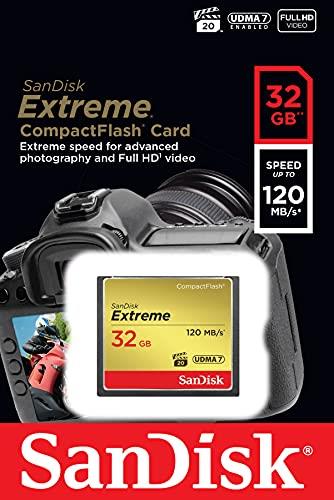 SANDISK ( サンディスク ) 32GB Compact Flash Memory ( 読取速度 最大 120MB 秒 / 書込速度 最大 85MB/秒 ) Extreme SDCFXSB-032G-G46 ［ 海外パッケージ ］ 並行輸入品