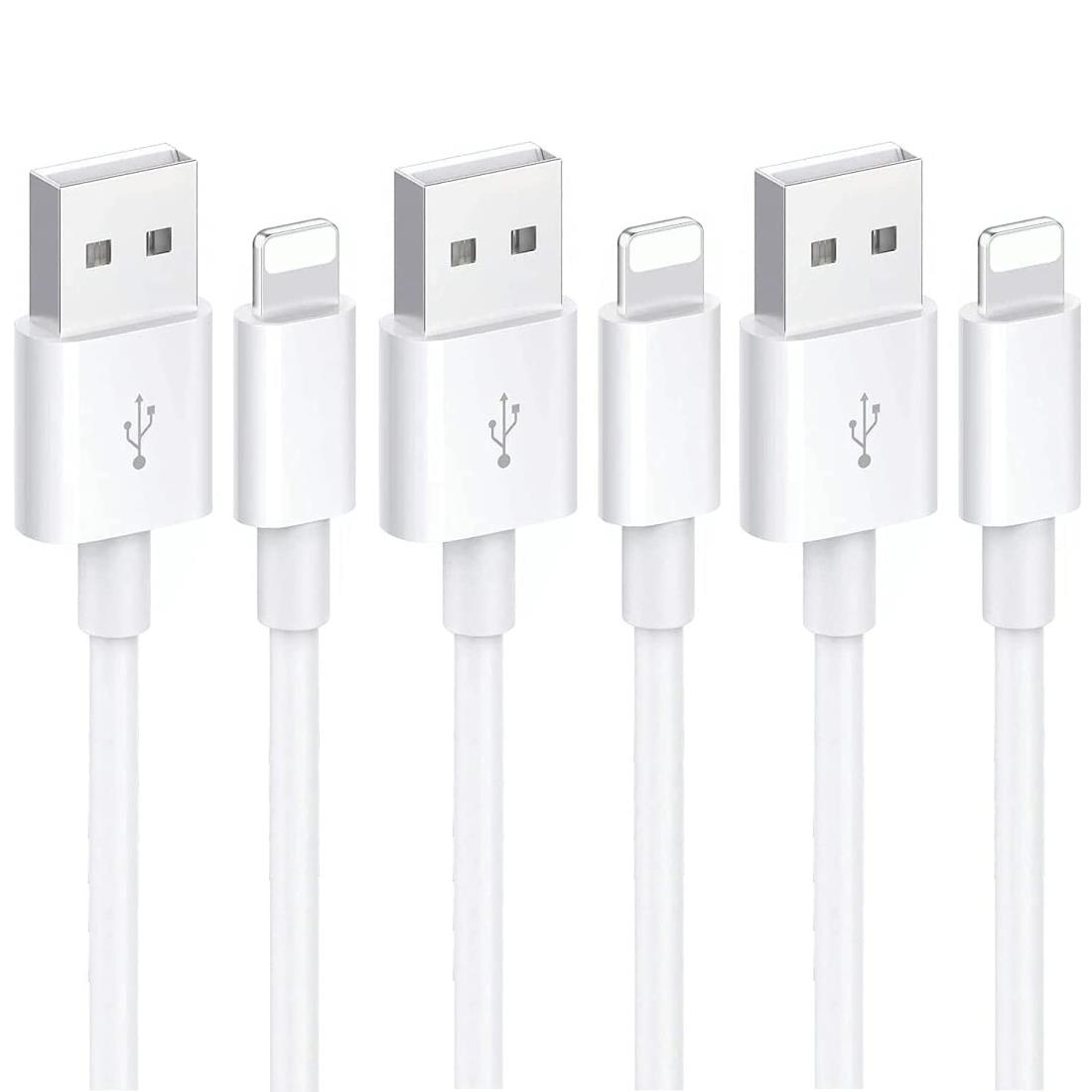 【2024新版 MFI認証】i Phone 充電ケーブル 純正 2M 3本セット 急速充電 高速データ転送 断線防止 アイホン 充電ケーブル 高耐久 for i Phone 14/ 13/ 12/ 11/ XS/XR/ 8/ 7/ 6s/ 6/ SE 2020/ iPad Mini/Air 対応