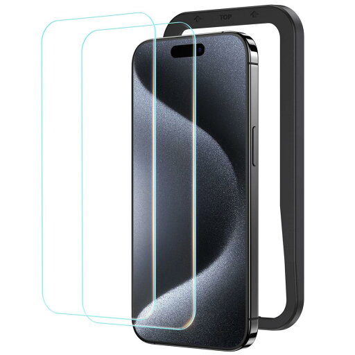 NIMASO ガラスフィルム i Phone15ProMax用 強化ガラス 保護フィルム ガイド枠付き 2枚セット アイフォン15プロマッ クス対応(6.7インチ) NSP23H769 NIMASO ガラスフィルム i Phone15ProMax用 強化ガラス 保護フィルム ガイド枠付き 2枚セット アイフォン15プロマッ クス対応(6.7インチ) NSP23H769