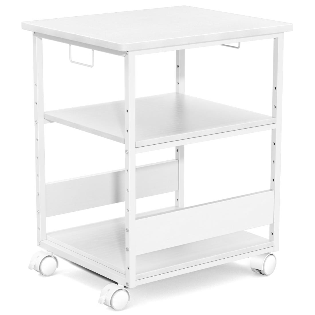 MIYOKI プリンター台 プリンタラック キャスター付き 幅60 奥行50cm 高さ70cm 総耐荷重90kg A3 A4対応 ..