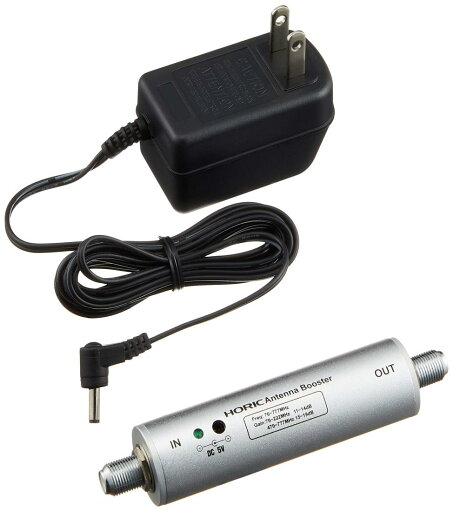 ホーリック アンテナブースター 室内・地デジ(UHF/VHF)専用 中継タイプ HAT-ABS024 ホーリック アンテナブースター 室内・地デジ(UHF/VHF)専用 中継タイプ HAT-ABS024