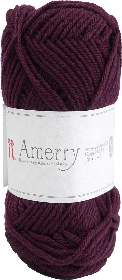 ハマナカ アメリー 毛糸 並太 Col.19 ブラウン 系 40g 約110m 2261