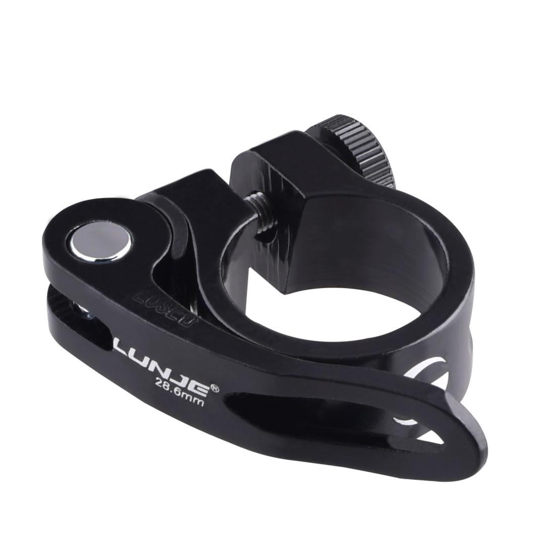 Azarxis シートポストクランプ 自転車用 28.6mm / 31.8mm / 34.9mm シートクランプ アルミ合金 取り付け簡単 軽量 ロードバイク マウンテンバイク クロスバイク サイクリング(ブラック, 34.9mm)(4)