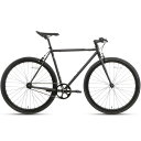 【AVASTA】Loop ピストバイク固定ギア自転車 フィクスギアバイク スポーツ向け自転車 フリップフロップハブ flip flop hub 固定歯車 FIXED GEAR 通勤通学街乗り700×25c 艶消しブラック 500mm