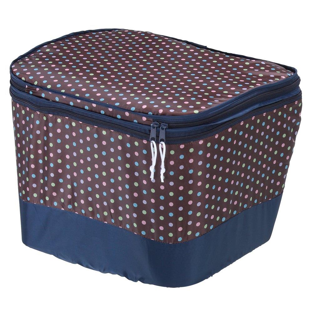 川住製作所(Kawasumi Seisakusyo) モダンアートシリーズ 前カゴカバー 2段式 K-DB5 ドットブラウン