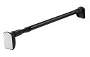 TIUKIEY 強力 突っ張り棒2m 強力 ブラック 1本 防錆 カーテン つっぱり棒 110-200cm ステンレス 伸縮棒 耐荷重20~45k (直径25mm 取付寸法110~200cm *1本 ブラック)