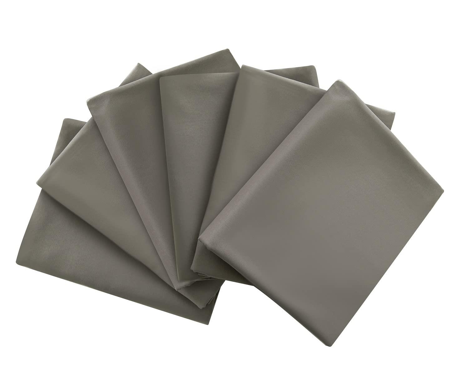 敷きシーツ フラットシーツ シングル グレー （150×250cm）業務用 ベッドシーツ 6枚組 マットレスカバ..