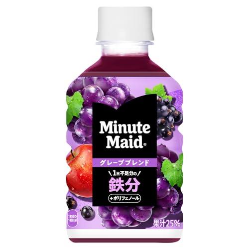 コカ・コーラ ミニッツ メイド ぎゅっ! とフルーツ グレープブレンド×鉄分280mlPET ×24本