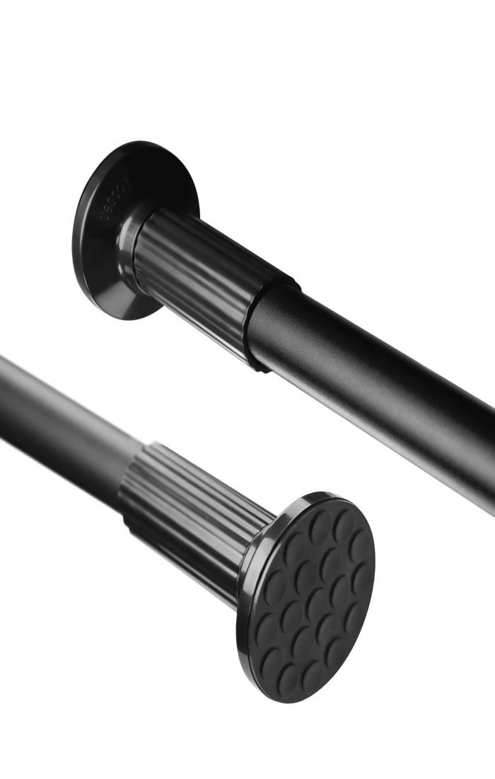 突っ張り棒 強力 4m つっぱり棒 伸縮棒 強負荷 ものほし竿 ドリル不要 物干し竿 洗濯物干し 布団干し 室内 屋外 調節簡単 耐荷重30~10kg 直径32mm ブラック (130-420cm)