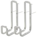 SORO:U ステンレス ダブル ピンフック 2個入 (耐荷重6kg) 18-8ステンレス製 取り付けガイド付