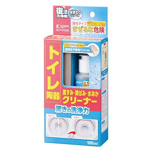 カンペハピオ(Kanpe Hapio) 清掃用 復活洗浄剤 トイレ・陶器黒ずみ・黄ばみ・水あかクリーナー 100ML ..