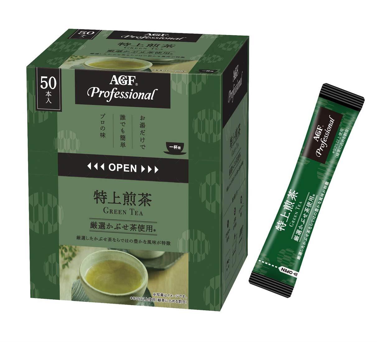 AGF(エージーエフ) プロフェッショナル 特上煎茶1杯用 50本 【 スティック お茶 】 【 ティーバッグ不要 】
