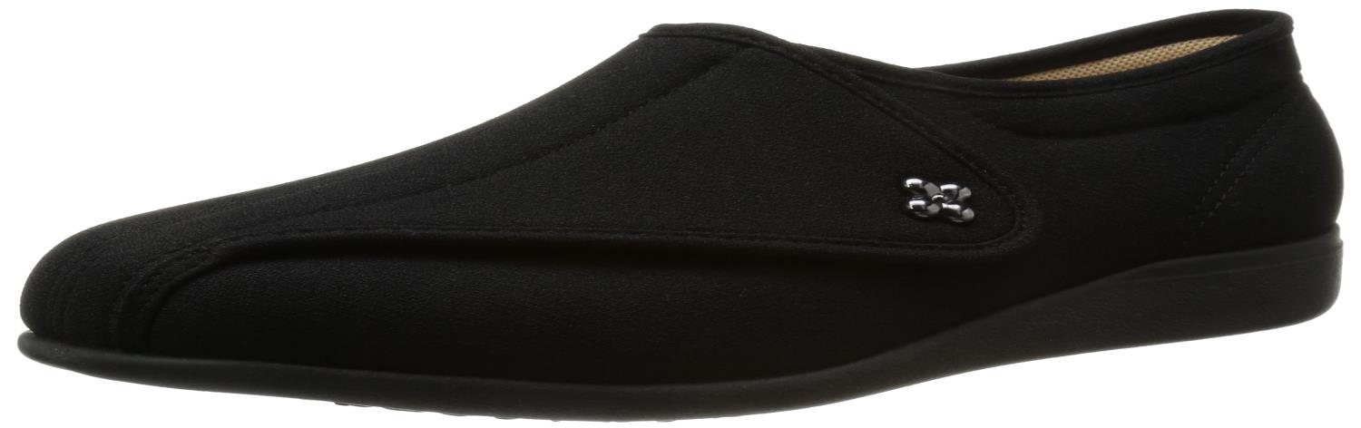 快歩主義 介護シューズ 軽量 転倒予防 リハビリ 幅広 5E KHS L011-5E レディース ブラックストレッチ 23.0 cm