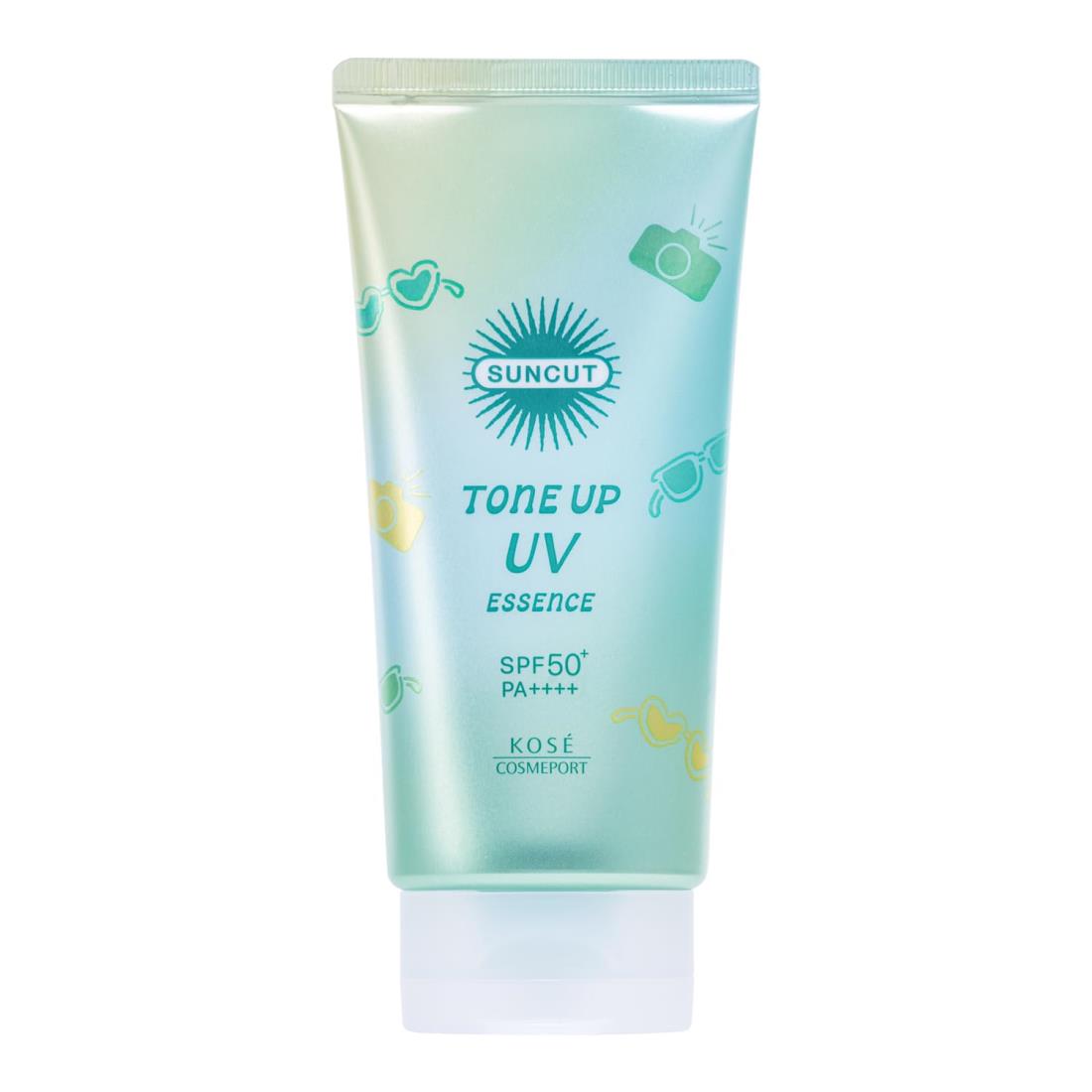 KOSE サンカット トーンアップ UV エッセンス SPF50+ PA++++ UV耐水性★ ミントグリーン 80g 日焼け止め