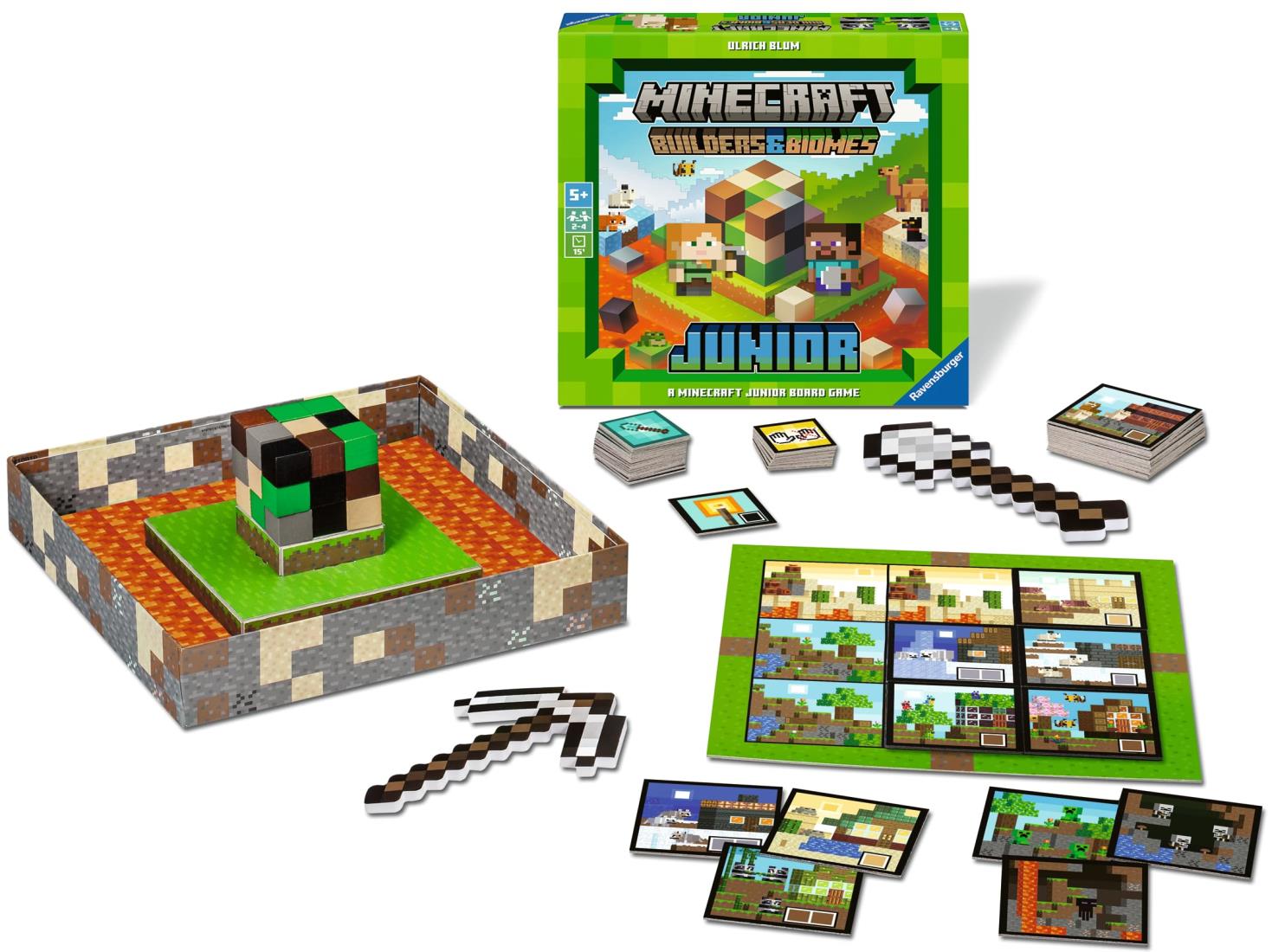Ravensburger (ラベンスバーガー) マインクラフト：ビルダーズ＆バイオーム ジュニア 24705 9 ボードゲーム/マイクラ 5歳～