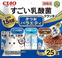 CIAO(チャオ) 猫用おやつ すごい乳酸菌クランキー かつおバラエティ 22g×25袋